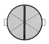 VEVOR Parrilla de Barbacoa Redonda de Acero, Parrilla de barbacoa Diámetro de 91 cm, Plegable y Portátil, Marca X, Capacidad de Carga de 20 kg, Utensilios para Chimenea, Brasero, Barbacoa, Pícnic