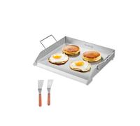 VEVOR Parrilla Plana Acero Inoxidable para Barbacoa 448 x 370 mm Acero Original