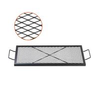 VEVOR Parrilla Rectangular de Barbacoa Cocina de Acero de 81 x 38 cm, Capacidad de Carga de 20 kg, Material de Utensilios con Marca X para Chimenea, Brasero, Barbacoa, Pícnic, Camping, Jardín, Negro