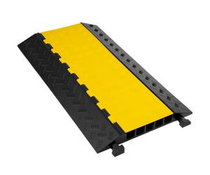 VEVOR Pasacable para Suelo 5 Cnales 30.000 - 40.000 kg Pasacables Suelo 88,9x50,8x5 cm Canaleta Cables Suelo El Reductor de Velocidad para Protección de Cables Eléctricos