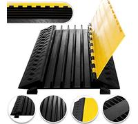 VEVOR Pasacable para Suelo 5 Cnales 66138 a 88184 LB Pasacables Suelo 35 "x20 x2 Canaleta Cables Suelo El Reductor de Velocidad para Protección de Cables Eléctricos