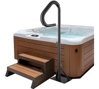 VEVOR Pasamanos Lateral para Spa 54,2x37x144,7 cm Pasamanos de Jacuzzi Giratorio de 360 ° Altura Ajustable 89-144,7 cm Carga 272 kg Base de Montaje Deslizante de Aluminio Antioxidante para Bañera