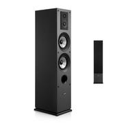 VEVOR Pasivo Altavoz de Suelo de 3 Vías, con Tweeter de 1,91/2,54 cm, Dos Woofers de 13,34 cm, Potencia Máxima de 145 W, Respuesta de Frecuencia de 70 Hz a 20 kHz, Carcasa de MDF, para Audio Doméstico