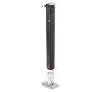 VEVOR Pata de Apoyo para Caravanas 179013 Soporte para Remolque 825 mm Carga de 2722 kg Repuesto Universal para Sistemas Lippert Venture, Atwood y Stromberg Carlson, con Pasador y Base, Negro