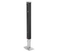 VEVOR Pata de Apoyo para Caravanas 179014 Soporte para Remolque 825 mm Carga de 2722 kg Repuesto Universal para Sistemas Lippert Venture, Atwood y Stromberg Carlson, con Pasador y Base, Negro