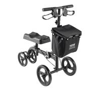 VEVOR Patinete de Rodilla Plegable, Andador de Rodilla Orientable de Acero al Carbono con Manillar Ajustable, Ruedas Todo Terreno, Recuperación de Piernas para Lesiones de Tobillo Roto, 445-570 mm