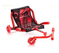 VEVOR Patinete Infantil 60 kg Ruedas LED Barra Ajustable y Freno de Mano, con Longitud de 96-119 cm, Asiento Oxford 400D, Cuadro de Acero y Propulsión sin Pedales para Niños de 4 Años en Adelante