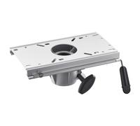 VEVOR Pedestal para Asiento de Barco, con Ajuste Deslizante hacia Adelante y Atrás, Base de Aleación de Aluminio con Tobogán, Recorrido Deslizante 12,7 cm, Resistente al Agua y a la Oxidación