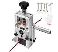 VEVOR Peladora de Cables Manual con Marco de Aleación de Aluminio 1,5-25 mm Pelacables con Manivela o Taladro, Cuchillas Templadas de 64 Mn, Rodillos de Acero para Reciclaje de Chatarra de Cobre