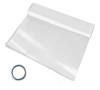 VEVOR Película de Invernadero de Polietileno, 6 m de Largo x 8,5 m de Ancho, Transparente, 0,15 mm de Grosor, láminas de Polietileno Resistentes al desgarro como láminas de plástico para Cubiertas