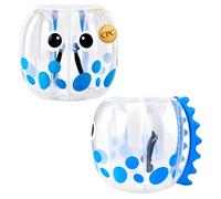 VEVOR Pelotas Inflables de Parachoques 1,9 m, 2 Piezas, de PVC Engrosado, con Asas Integradas Termoselladas, Correas de Hombro, para Jardín, Camping, Parque, Césped y Juegos de Equipo al Aire Libre