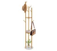 VEVOR Perchero de Pie con Base de Cuarzo y 9 Ganchos, Ideal para Entrada, Dormitorio, Oficina y Sala de Estar, Perchero Moderno para Abrigos, Sombreros, Bufandas y Bolsos, 340 x 340 x 1700 mm