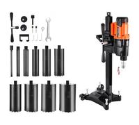 VEVOR Perforadora de Diamante 535/920 RPM con 10 Brocas Diámetro de 20-254 mm