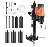 VEVOR Perforadora de Diamante, Plataforma de Perforación de Núcleo de Velocidad de 850 RPM en Seco y Húmedo con 8 Brocas, Diámetro de Perforación de 20-200 mm para Hormigón, Ladrillo, Piedra