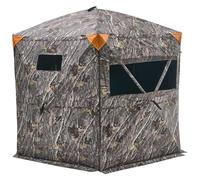 VEVOR Persiana de Caza Oculta Reforzada y Duradera 6-7 Personas con Bolsa de Transporte, Camuflaje, con Puerta y Ventana Silenciosas con Cremallera, para Pavos y Ciervos, 2150 x 2150 x 2000 mm