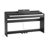 VEVOR Piano Digital 88 Teclas, Modo de Teclado Dual, Altavoces, con Atril, Soporte, Auriculares, Pedal de Sustain, 680 Tonos, Conexión Inalámbrica, para Principiantes, Negro, 1370 x 310 x 740 mm