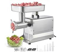 VEVOR Picadora de Carne 1100W 1,5 HP de Acero Inoxidable, Picadora de Carne Eléctrica 9,5 kg/min, con 3 Placas, 3 Tubos de Embutir Salchichas, para Cocinas Domésticas, Restaurantes, Carnicerías