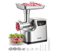 VEVOR Picadora de Carne 700 W 0,77 HP, Picadora de Carne Eléctrica Capacidad de 2,3 kg/min, con 3 Discos de Molienda, 3 Tubos de Embutir Salchichas, para Cocinas Domésticas, Restaurantes, Carnicerías