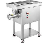 VEVOR Picadora de Carne Eléctrica 10 kg/min, con Cuchilla, Placa de Molienda, Máquina para Hacer Salchichas, Acero Inoxidable para Cocina, Restaurante, Carnicería, 2200 W, 880 x 495 x 920 mm, 32#