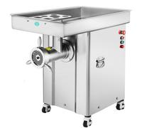 VEVOR Picadora de Carne Eléctrica de 16,6 kg/min, con Cuchilla, Placa de Molienda, Máquina para Hacer Salchichas, de Acero Inoxidable para Cocina, Restaurante, Carnicería, 930 x 598 x 885 mm, 42#