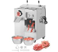 VEVOR Picadora de Carne Eléctrica Rebanadora 1100 W 180 RPM 565 x 550 x 880 mm
