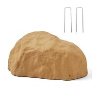 VEVOR Piedra Artificial para Exteriores, Aspecto Realista, Roca Artificial para Paisajismo, Decoración de Jardín, Caseta Transformable, Color Amarillo Arena, 235 x 450 x 205 mm, Tamaño Pequeño
