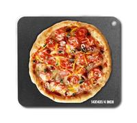 VEVOR Piedra para Pizza 355 x 355 x 6 mm Bandeja de Pizza para Horno Bandeja para Pizza Rectangular de Acero al Carbono Crujiente para Pizza, Pan, Filete, Verduras Frescas o Congeladas, Barbacoa