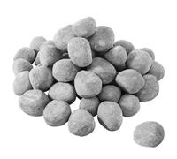 VEVOR Piedras de Cerámica para Fuego 2,5-5 cm 48 Piezas Rocas de Lava Reutilizables para Uso en Interiores y Exteriores Piedras Decorativas para Fogatas de Propano, Gas, Estufas, Camping, Gris