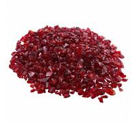 VEVOR Piedras de Vidrio para Chimenea de 4,5 kg, sin Humo y Resistentes a Altas Temperaturas 600 ℃, 19,05 mm, Bloques Reflectantes de Vidrio Ignífugo Estándar, para Mesa de Fogata, Color Rojo