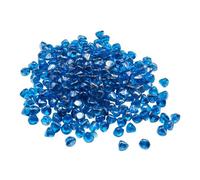 VEVOR Piedras de Vidrio Reflectante con Forma de Diamante para Chimenea Resistentes a Altas Temperaturas 600 ℃, 4,5 kg, 25,4 mm, Ideal para Paisajismo de Mesas de Fogata, Color Azul Caribeño