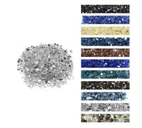 VEVOR Piedras de Vidrio Triturado Reflectante para Chimenea Resistentes a Altas Temperaturas, 4,5 kg, 12,7 mm, sin Humo, para Paisajismo de Piedra de Alto Brillo, a Mesa de Fogata, Transparente
