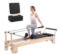VEVOR Pilates Cadillac & Reformer Board, Entrenador de Ejercicio en Estudio en casa, Capacidad de Peso de 400 a 440 Libras, Carrito de Deslizamiento Suave, Resistencia a los muelles