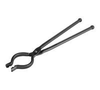 VEVOR Pinzas de Herrero de Acero al Carbono Pinzas de Forja Duraderas Forma de V 46 cm Mango Largo Buen Agarre Operación Segura Equipo de Herrería para Pernos Forjados en Forma de T y de Cabeza Ancha