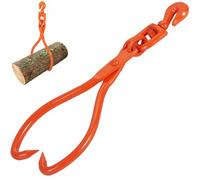 VEVOR Pinzas para Arrastrar Troncos 457,2 mm Pinzas de Elevación para Troncos Ganchos 2 Garras Capacidad de Carga de 350kg Pinzas para Levantar Troncos de Acero para Manipulación, Arrastre, Transporte