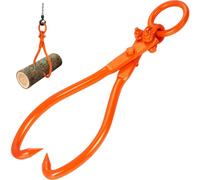 VEVOR Pinzas para Arrastre de Troncos, Pinzas para Elevación de Troncos 2 Garras 18", Pinzas para Arrastre de Madera de Acero Resistente, Carga de 772 Libras/350 Kg, Arrastre y Transporte de Troncos