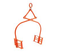 VEVOR Pinzas para Levantar Piedras Apertura Ajustable de 609 a 710 mm Pinzas para Rocas 2 Garras Pinzas para Troncos de Acero Capacidad de Elevación de 500 kg para Troncos Bloques de Piedra Mármol