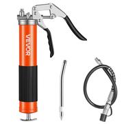 VEVOR Pistola de Engrase 8000 PSI, con Empuñadura de Pistola y Capacidad de 0,4 L, Incluye Manguera Flexible de 46 cm, 1 Tubo de Extensión Rígido y 1 Boquilla Afilada para Automoción y Náutica