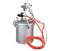 VEVOR Pistola de Pintura 10 L, depósito de Pintura 30 PSI, Sistema de pulverización de Pintura, Soporte para Pintar Agua, Barnices, Superficies Finas para proyectos de Interior y Exterior