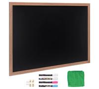VEVOR Pizarra Negra de Menú con Marco de Madera Colgante de Pared 889 x 1168 mm Pizarra con Tiza para Mensajes Pizarra Magnética para Restaurante, Bar, Cafetería, Cocina, Decoración del Hogar y Bodas