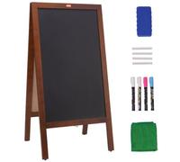 VEVOR Pizarra Negra de Menú con Marco de Madera Tablero de Tiza de 508 x 1016 mm Pizarra con Tiza para Mensajes Pizarra Magnética para Restaurante, Bar, Cafetería, Cocina, Decoración del Hogar y Bodas