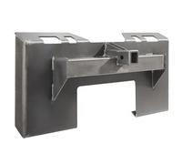 VEVOR Placa de Fijación para Dirección Deslizante, 1160 x 458 x 235 mm, Placa de Montaje Placa de Carga de Fijación Rápida con Receptor de Enganche de 58mm Compatible con Minicargador y Tractor