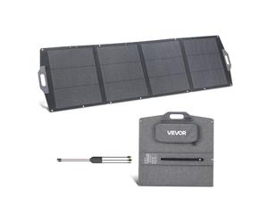 VEVOR Placa Solar Plegable 200 W, Panel Solar Monocristalino Portátil, Alta Eficiencia 24%, con Puertos USB MC4 DC, Impermeable IP67, Cargador para Viajes Acampadas Autocaravanas Estaciones de Energía