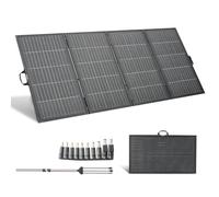 VEVOR Placa Solar Plegable 400W, Panel Solar Portátil con Marco, con Salida MC4 Cable y Adaptador de Conector, IP67 Impermeable, Compatible con Estaciones de Energía Acampadas Autocaravanas Viajes