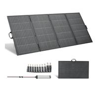 VEVOR Placa Solar Plegable 400W, Panel Solar Portátil con Marco, con Salida MC4 Cable y Adaptador de Conector, IP67 Impermeable, Compatible con Estaciones de Energía Acampadas Autocaravanas Viajes