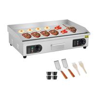 VEVOR Plancha Eléctrica Comercial 4400 W 50-300 °C, 733 x 485 x 215 mm Acero