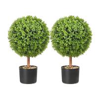 VEVOR Planta Artificial de Árbol Topiario de 2 Pies con Hojas Reemplazables