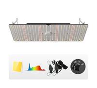 VEVOR Planta de Crecimiento de Lámpara LED 300 W Quantum Panel de Espectro Completo de Alto Rendimiento a Prueba de Agua IP65 PPFD Samsung 281B Diodos para Interior Crecer Carpas Verduras Plantas Flor