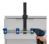 VEVOR Plantilla de Hardware para Gabinetes Localizador de Punzón con Manija Ajustable para Guía de Perforación Plantilla para Gabinete de Aleación de Aluminio y Acero Inoxidable para Instalar Perillas