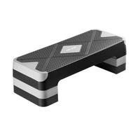 VEVOR Plataforma de Ejercicios Aeróbicos 71 x 28 cm Plataforma de Entrenamiento con Altura Ajustable 4 Elevadores Banco Antideslizante Soporte de 250 kg para Gimnasio en casa, Cardio, Fuerza, Gris