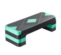 VEVOR Plataforma de Ejercicios Aeróbicos 71 x 28 cm Plataforma de Entrenamiento con Altura Ajustable 4 Elevadores Banco Antideslizante Soporte de 250 kg para Gimnasio en casa, Cardio, Fuerza, Verde